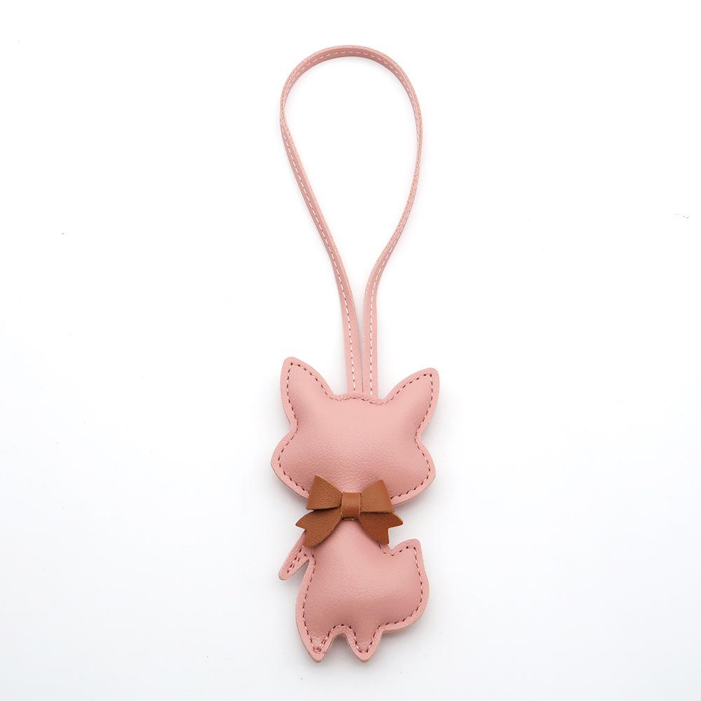 Cute Cartoon Fox Bag Pendant Couple Luggage Accessories Fashion Keychain Charm Car Accessory