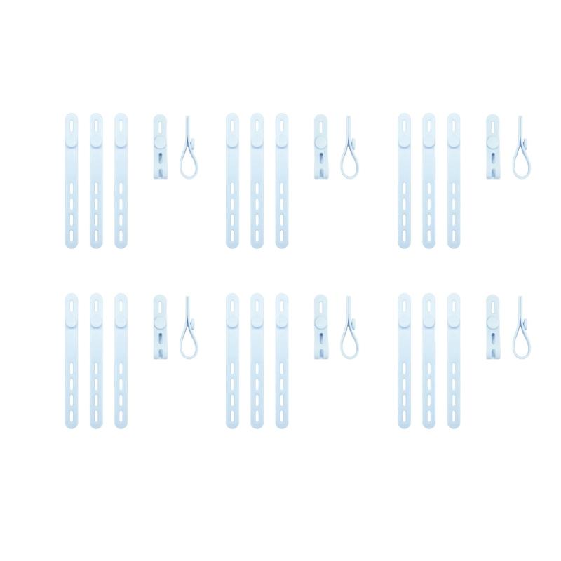 30Pcs Silicone Cable Ties Reusable Cable Management Organizers for Bundling and Fastening Cable Cords Wires Enduring