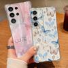 Butterfly Pattern Phone Case For Samsung Galaxy S26 S25 S24 S23 Ultra S22 Plus S21 S24 S25 FE Transparent Shockproof Soft Cover
