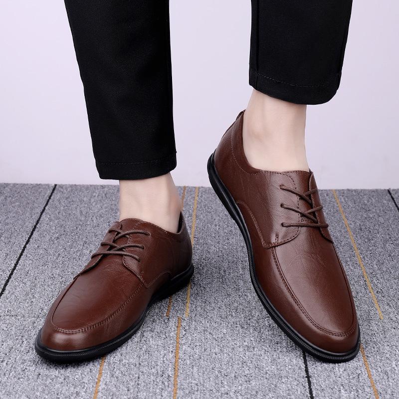 Men s Autumn Leather Waterproof Driving Shoes - Soft Leather and Sole, Comfortable Casual Wear 44