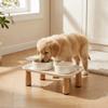 Raised Edge Elevated Pet Feeding Stand Sturdy Pet Feeder Stand Pet Supplies Raised Feeder  Home