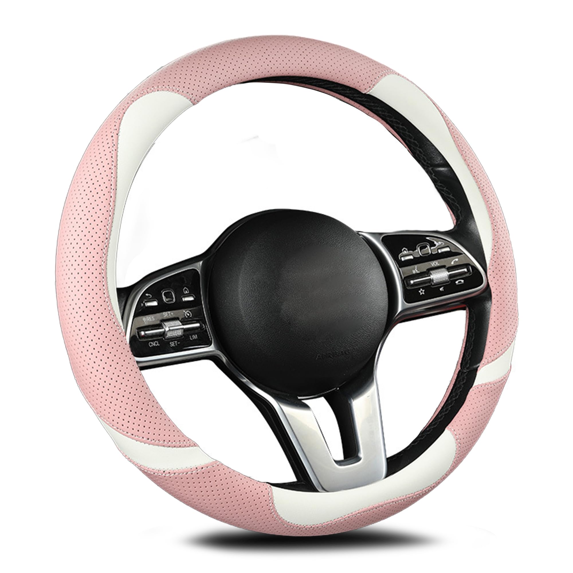 

Fesanla Steering Wheel Cover for Cars, Small, Medium, Steering Wheel Cover, Light Vehicles, Normal O-shaped 36cm