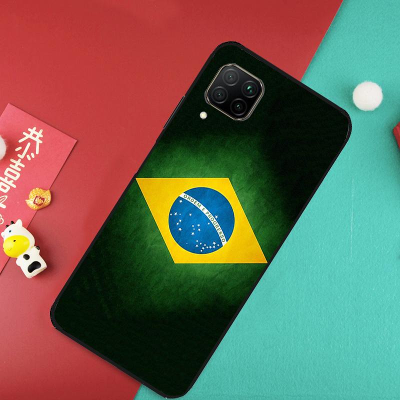 Brazil Flag For Huawei Nova Y73 Y70 Y72 Y60 Y90 Y61 Y91 8i 7i 11i 12i 12s 9 10 SE P20 P30 P40 Lite Case