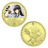 Japanese Classic Anime Manga Gold Commemorative Coin Metal Badge Commemorative Badge Boutique