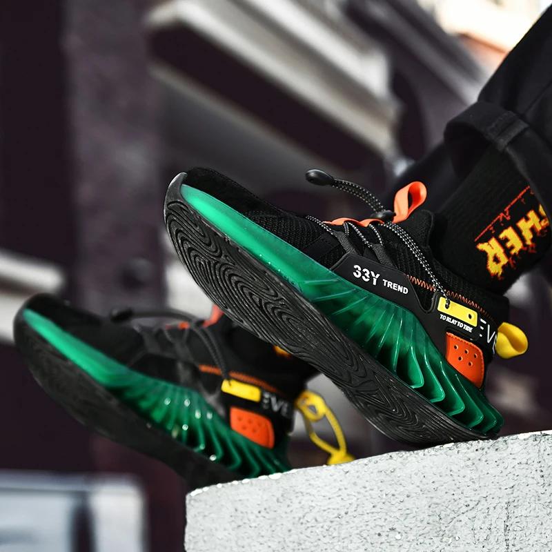 High Street Blade Warrior Sneakers Men Fashion Reflective Outdoor Leisure Sports Shoes High Quality Breathable Walking Shoes Man