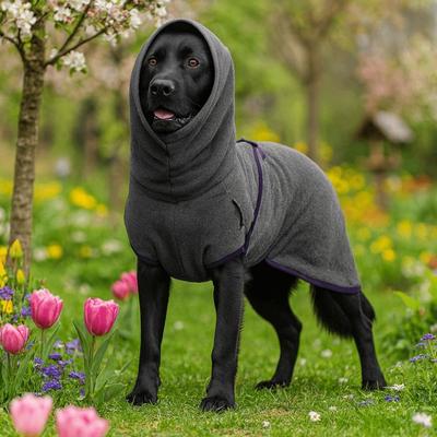 Dog Warm Apparel Velvet Dog Calming Jacket Thickened Windproof Pet Hoodies Solid Color Warm Pet Sleepwear Universal Pets