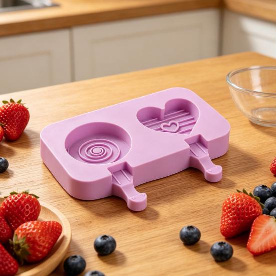 Silicone Popsicle Molds Maker Reusable Ice Popsicle Cartoon Small Popsicles Non-stick DIY Molds
