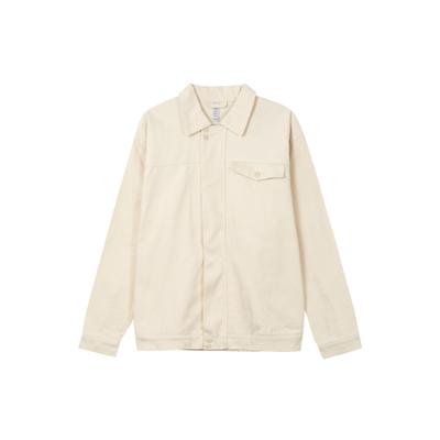 Casaco Esportivo Original Trefoil Gola Alta Masculino Jaquetas Amarelo Branco HI6011