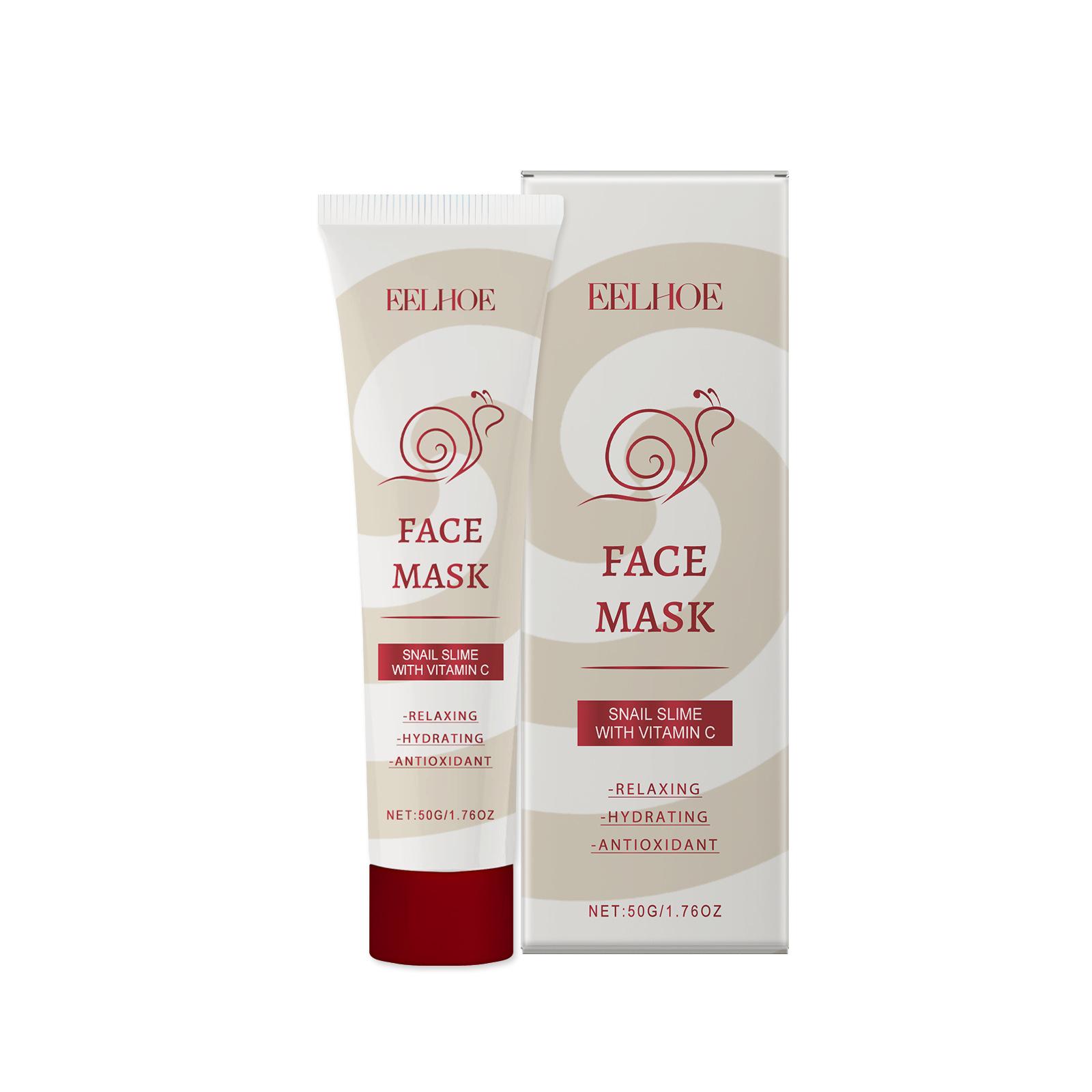 

Snail Vitamin C Smear Mask Hydrating Firming Pore Refining Facial Care Fade Spots Blemishes Brightening Gentle Face Skincare