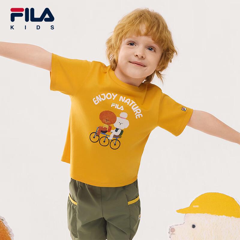 FILA Kids' Summer Pure Cotton Short Sleeve T-Shirt