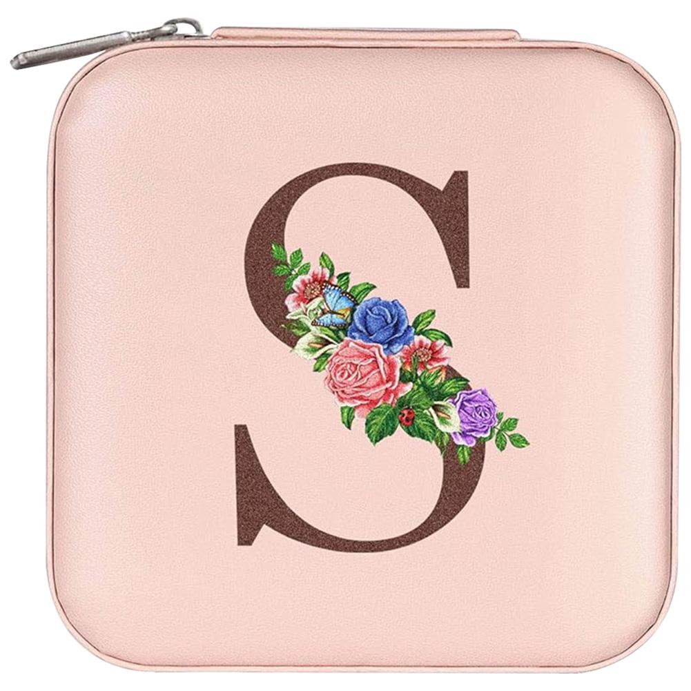 

Small Jewelry Case Portable Jewelry Storage Box with Mirror Jewelry Organizer Box Mini for Women Girls Rings Earrings Necklaces