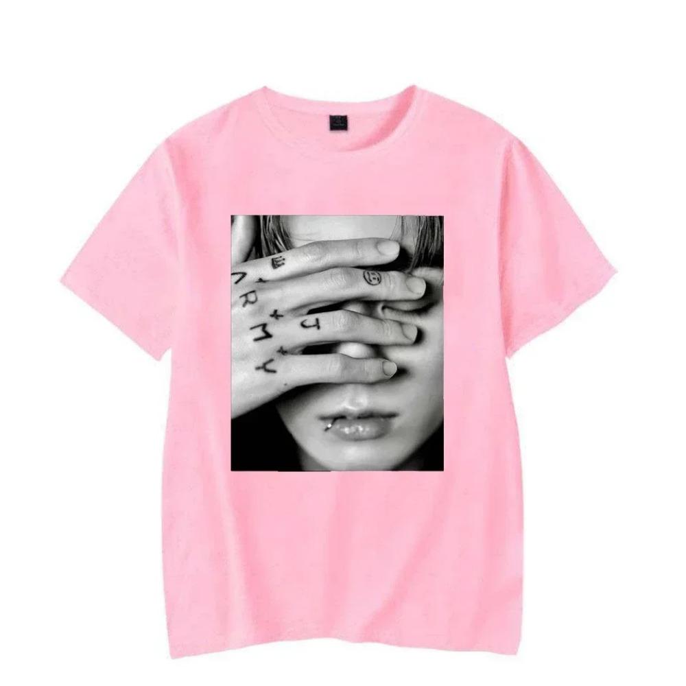 Vintage T-Shirt Jungkook Graphic T-Shirt Oversized Tops Gothic Womens T-Shirt Kpop Aesthetic Goth Fashion Streetwear Tops Tees