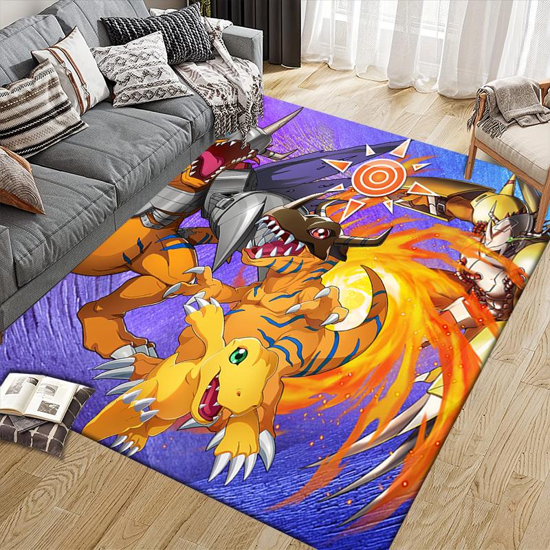 Digimon Adventure Area Rug, Digimon Fan Soft Carpet, Great Gift.chl