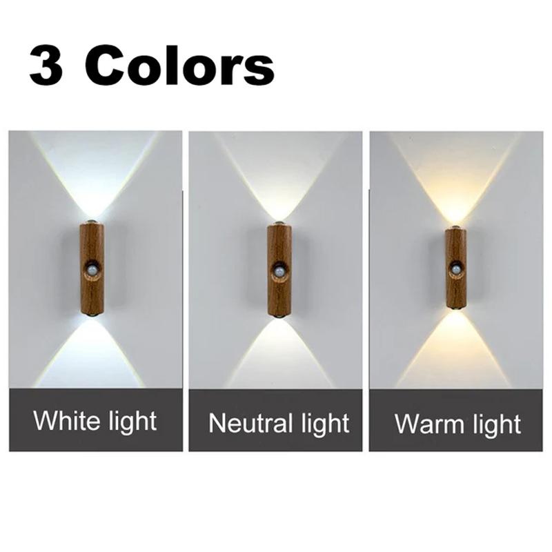 LED Motion Sensor Night Light Cabinet Decorative Light Rechargeable Cabinet Light for Kitchen Wardrobe