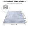 Koc piknikowy / plażowy Bardzo duży, wodoodporny, zmywalny, 3-warstwowy, gruby, miękki, przyjazny dla skóry, składany