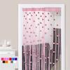 Shiny Door Curtain Room Divider Tassel Window Curtain Rose Flower String Curtain  Home Decor