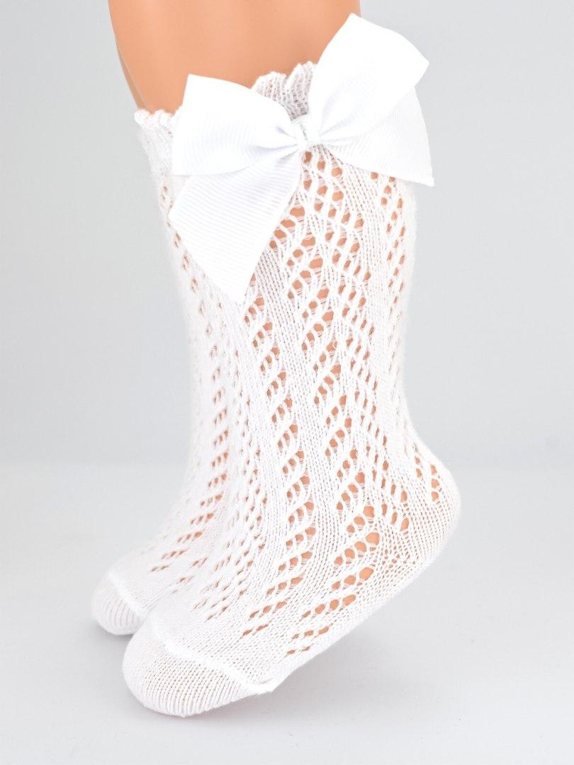 

Podkolanówki Noviti SB113 niemowlęce z Kokardką 0-12 miesięcy Noviti