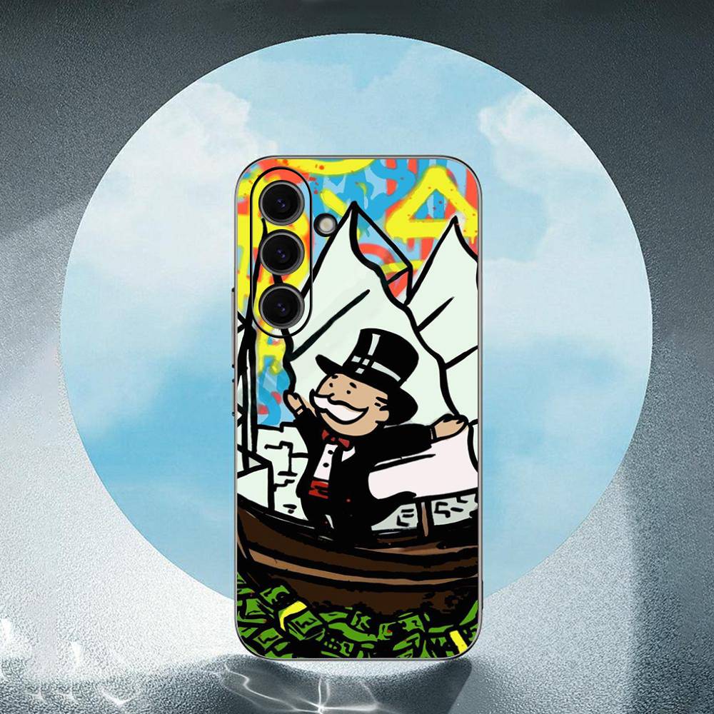 

Uncle Dollar For Samsung Galaxy S25 S24 S23 Ultra S22 S21 Plus S20 Black Soft Silicone Protective Case SamsungS22 plus 5G