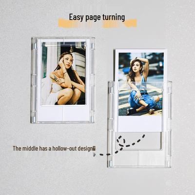 Moldura de Foto Magnética Polaroid 3 Polegadas Adesivo para Geladeira - Folha Magnética Criativa DIY para Fotos Pequenas