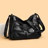 PU Multi-compartment Shoulder Bag Multi-pocket Women's Crossbody Bag Mother Bag