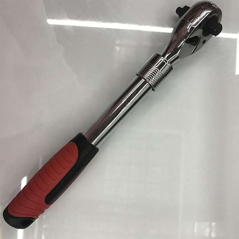 Telescopic 72-Tooth Three-in-One Quick Release Ratchet Wrench for Auto Repair