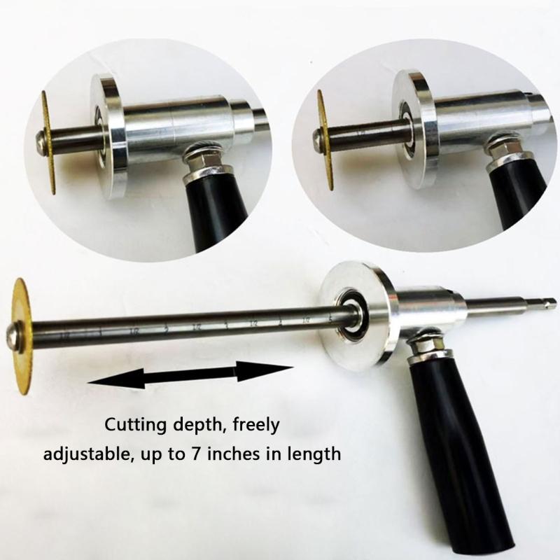 Inside Pipe Cutter for PVC Pipe Cutter Stainless Steel Plumbing Inside Cutter Tool Grit Cutting Wheel and Handle