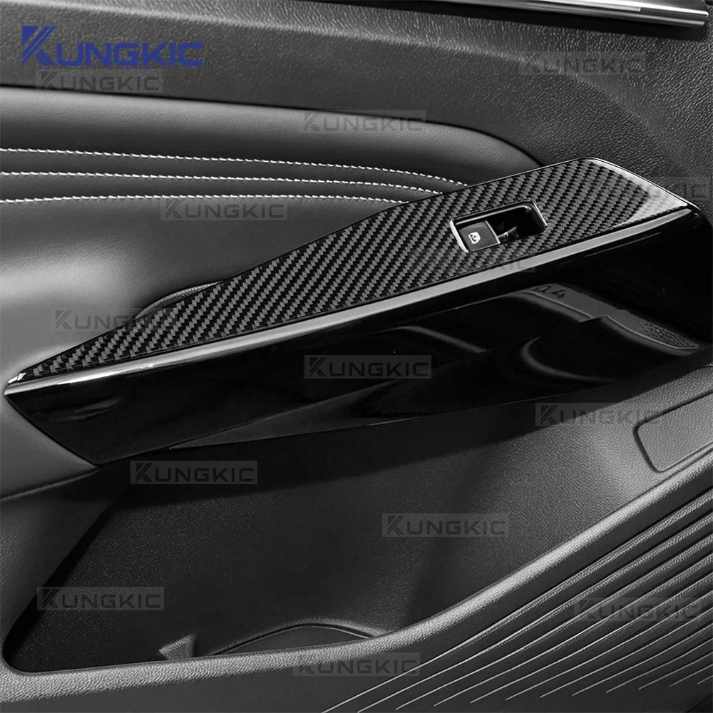 Soft Carbon Fiber Interior Trim for Volkswagen VW ID4 ID.4 2021 2022 2023 2024 2025 2026 Window Switch Frame Speedometer Panel