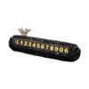 Rhinestone Car Temporary Parking Sign  Stop Sign Card Plate  Car Styling