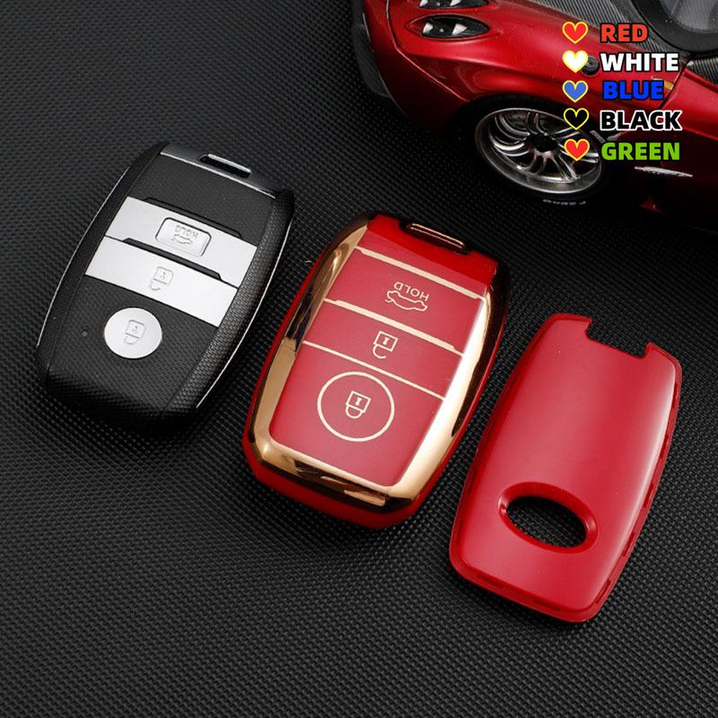 Tpu Car Key Case Cover For Kia Rio Sorento Cerato Forte K2 K4 Stonic Carnival Niro Picanto Elantra Verna Sportage Accessories