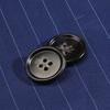 Round Black Suit Buttons High-End Resin Clothes Coat Coat Trench Coat Buttons Versatile Sweater Children'S Buttons