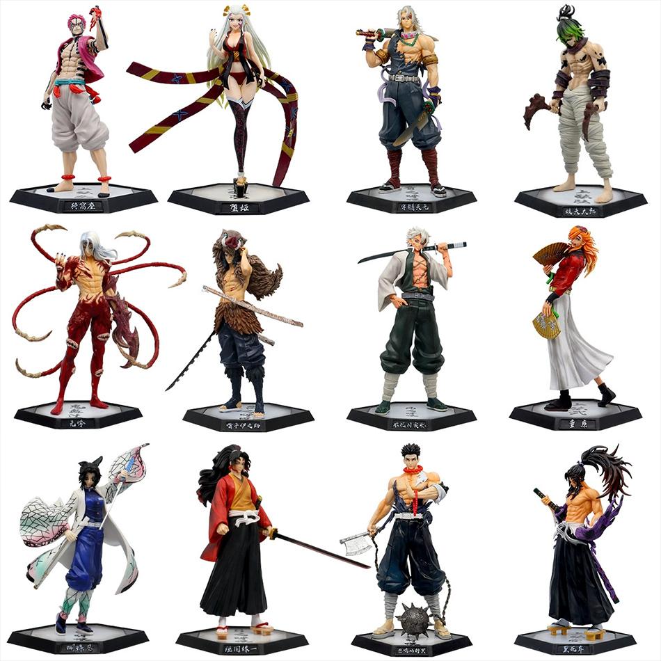 Anime Demon Slayer Kimetsu No Yaiba Figur Giyuutarou Daki Kokushibo Tsugikuni Yoriichi Douma Inosuke Actionfiguren Modell Spielzeug