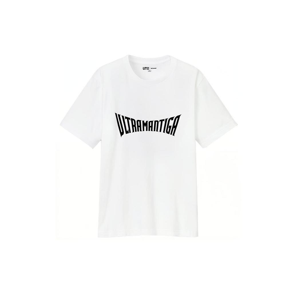 Uniqlo Ultraman Series Collaboration Round Neck Printed Short Sleeve T-Shirt Men T-Shirts White 438038-00