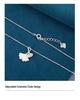 S925 Sterling Silver Ginkgo Leaf Necklace for Women: Three Lives Apricot Light, Luxurious, and Versatile High-End Clavicle Chain.