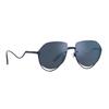 Emporio Armani Wave Leg UV Protection Irregular Sunglasses Men sunglasses Blue EA2137301855