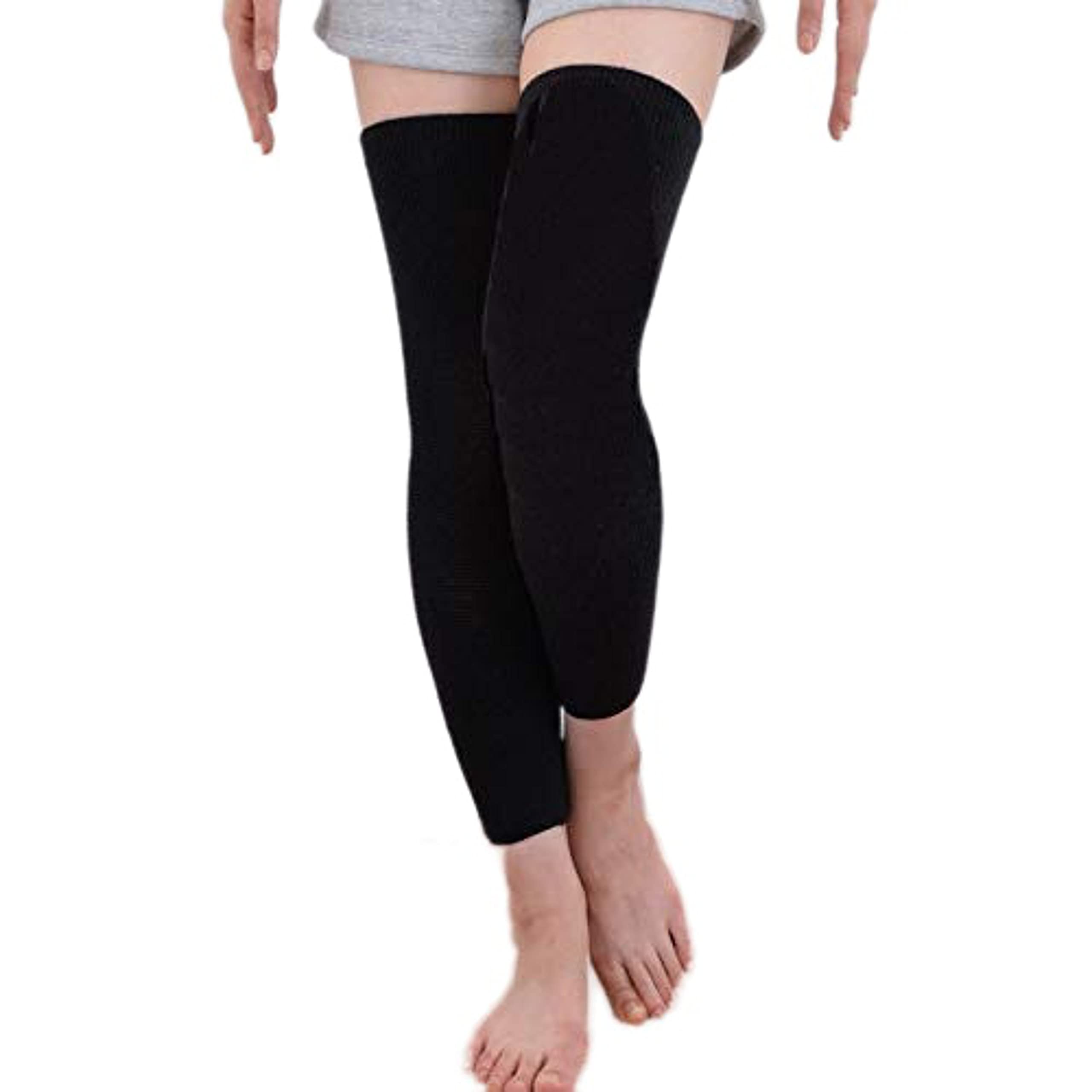 

Marue long made in for knee and calf cold and cramp Knit s warm, multi-purpose supporter, double-stretch, (black) [582-3360], Japan, support, relief, чёрный