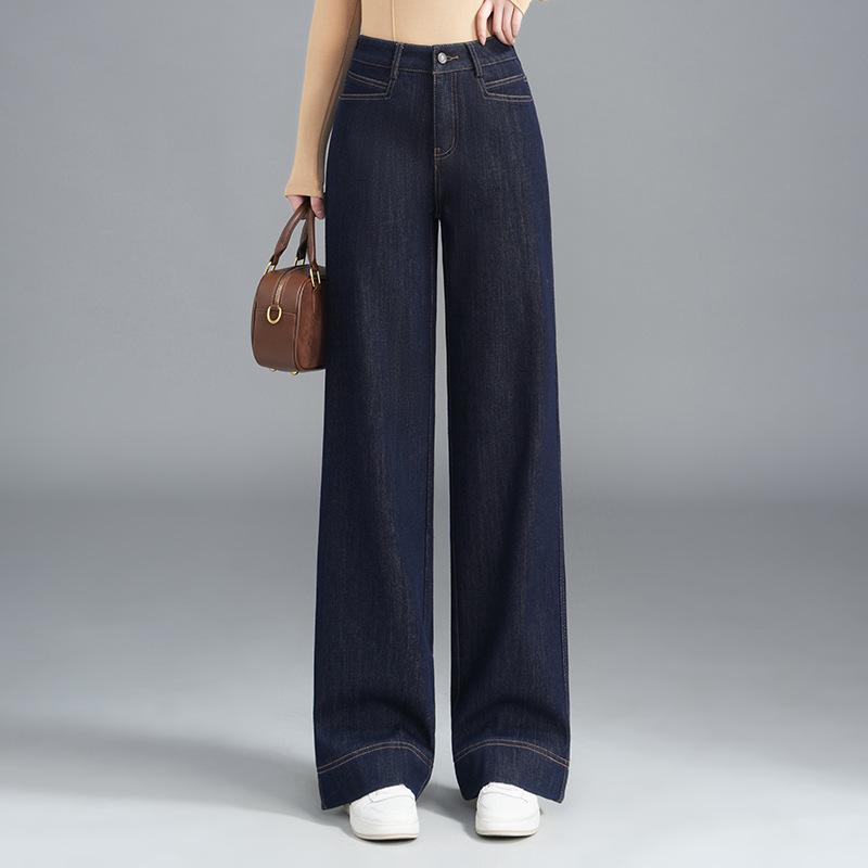 

Retro High-Waist Loose Straight-Leg Jeans for Women - Spring/Autumn 2025 S /26 [Fits 85-95 lbs]