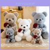 Large Rose Teddy Bear Plush Toy Valentine's Day Gift Soft Stuffed Animal Doll For Girls Cute Wedding Present