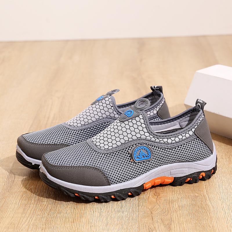 Outdoor hiking shoes mesh shoes men's breathable non-slip wear-resistant sports shoes running shoes casual versatile