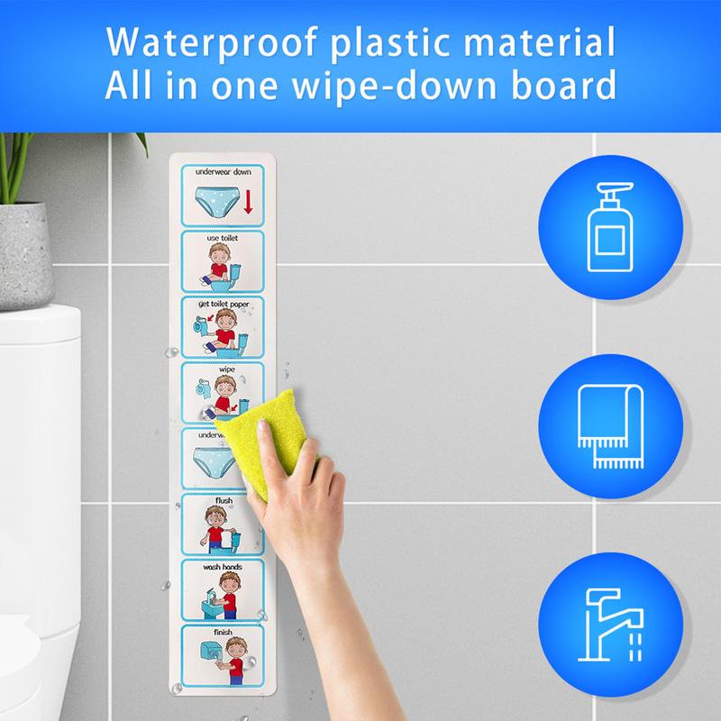 Toilet Training Chart Life Skills Toilet Training Visual Planner Teach Your Child To Use The Toilet Kids Toilet Learning Guide