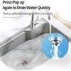 Pop Up Sink Plug Stainless Steel Drain Stopper Universal Drain Filter  Bathroom Accessories