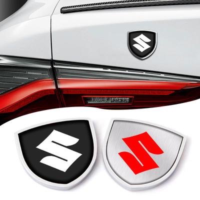 1 Pz Emblema Scudo Metallo 3D Porta Auto Adesivo Badge Carrozzeria Auto Styling per Swift SX4 Samurai Sport Jimny Grand Vitara Alto GW250 Splash Swace