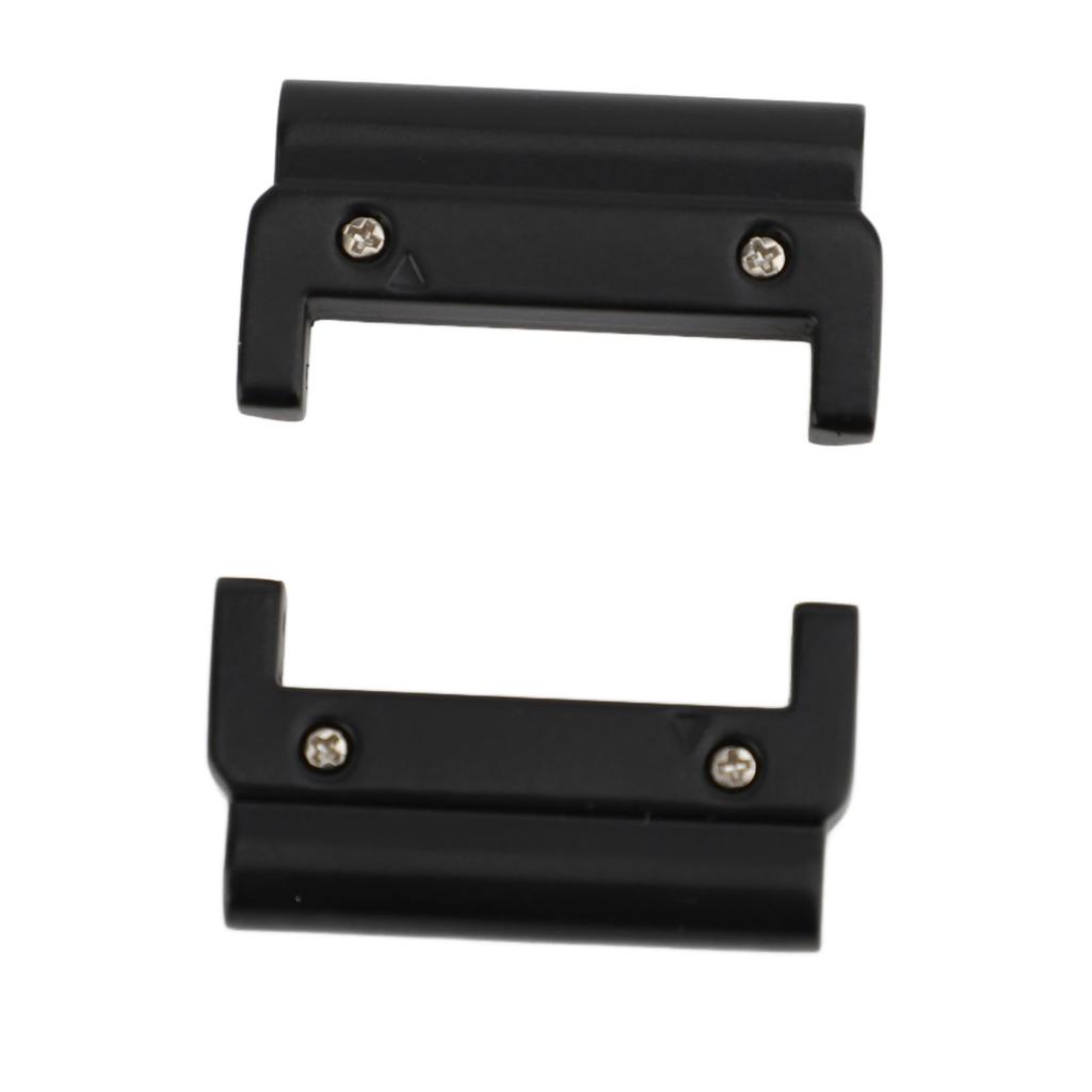 1 Pair Metal Watch Band Adapter for Quick Fit Watch Replaceable Connector for Replacement Black 26 22mm