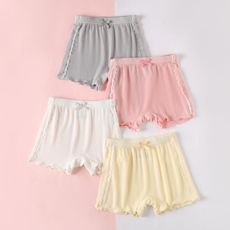 

Girls Summer Safety Shorts: Lightweight Anti-Exposure Underwear for Kids 100cm светло-серый