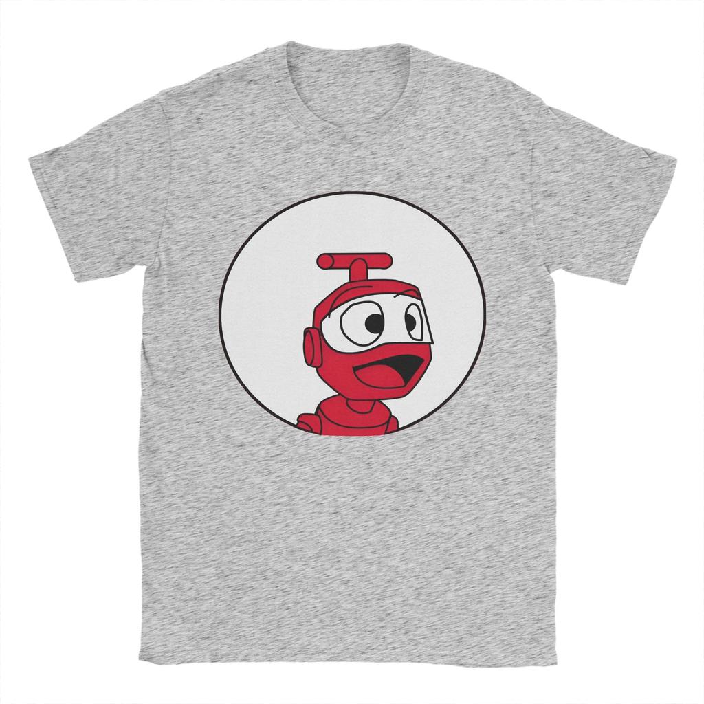Nono The Little Robot 100 Cotton T Shirt For Men Summer  Vintage T-Shirts Round Neck Hip Hop Tee Shirt Oversize Design Clothing