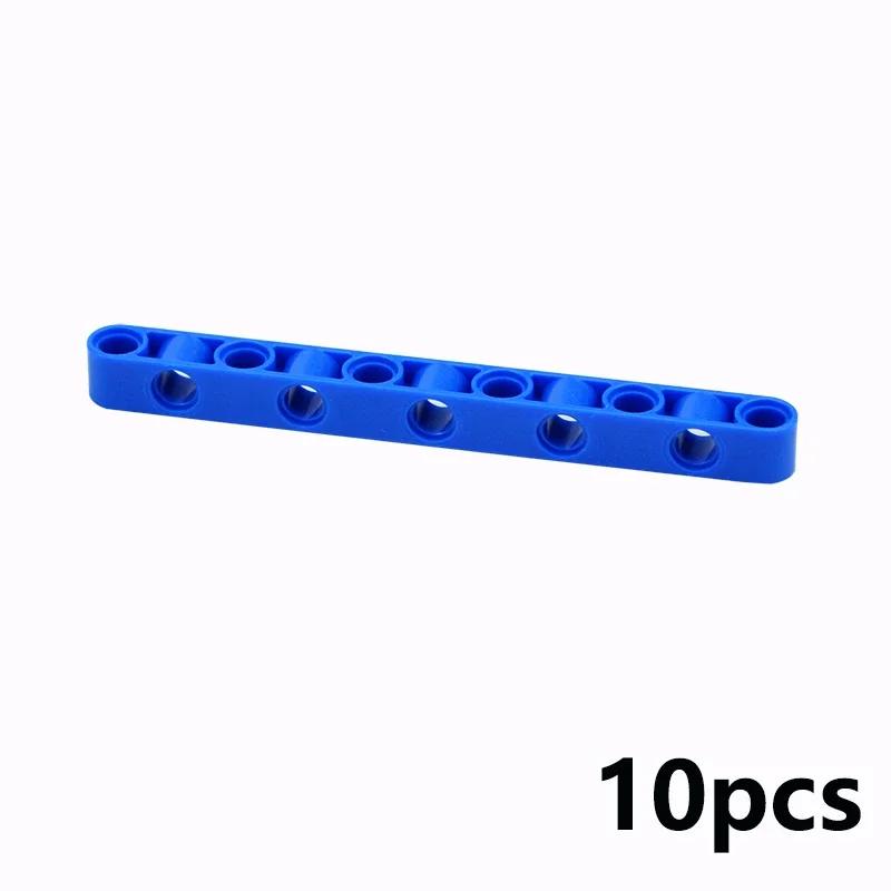 10Pcs MOC Holes Building Blocks Liftarm 1x11 Holes Thick Beam Arm Open Center Bricks Parts EV3 Compatible DIY Kid Toys