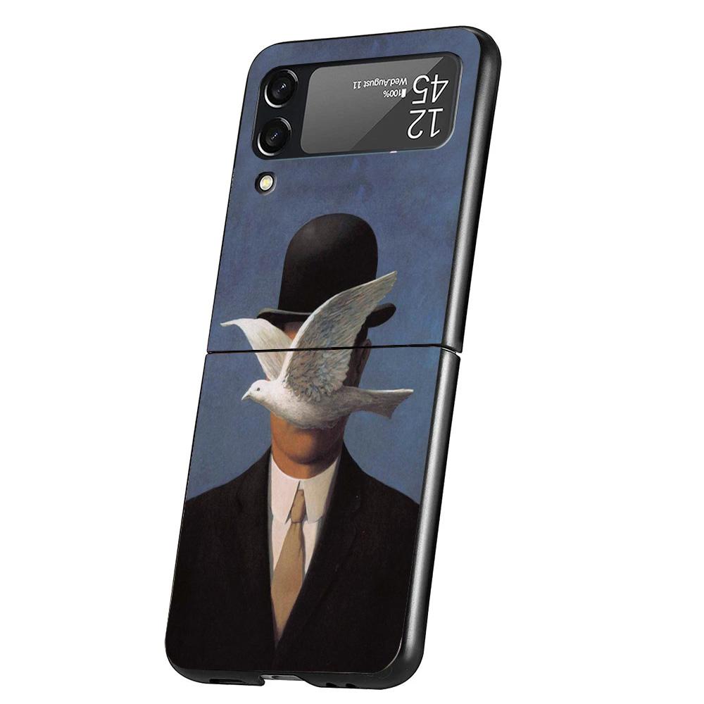 

Rene Magritte Art Phone Case For Samsung Galaxy Z Flip 7 6 5 4 3 5G Cover ZFlip7 ZFlip6 ZFlip4 ZFlip5 ZFlip3 Coque Fundas Galaxy Samsung Z Flip 5