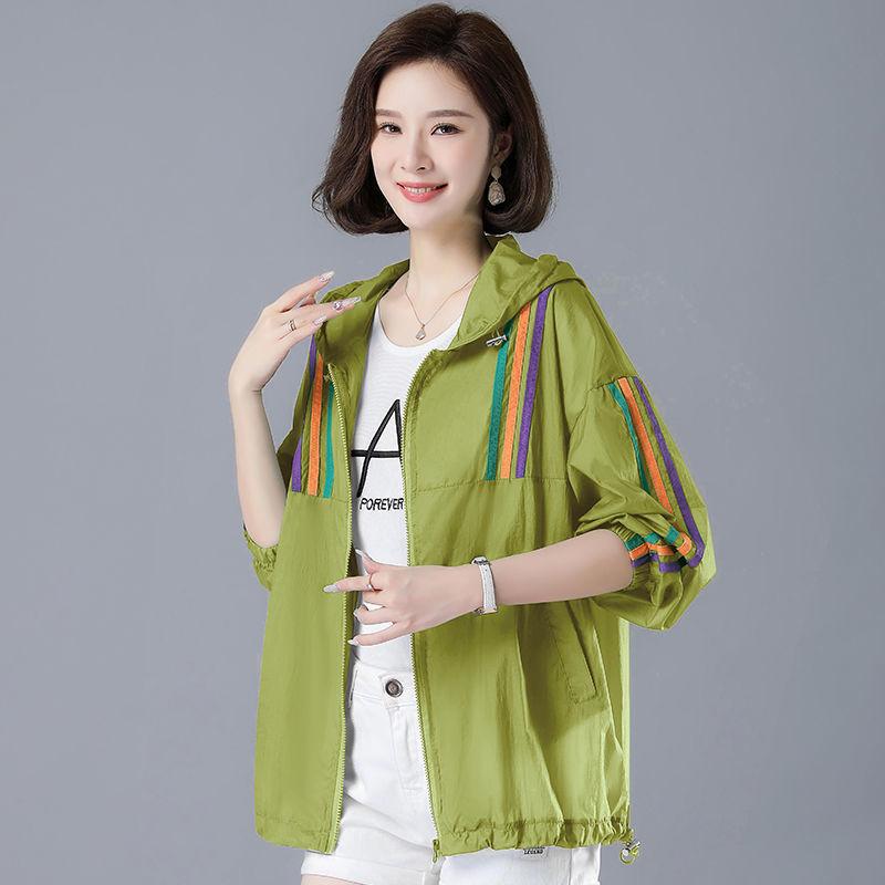 

Солнцезащитная куртка с капюшоном в стиле пэчворк с цветными блоками для женщин, свободная и уменьшающая возраст солнцезащитная куртка для ношения на открытом воздухе 4XL жёлтый