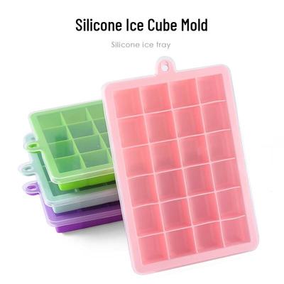 Silikon Eiswürfelform Set mit Deckeln