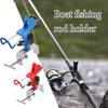 Heavy Duty Boat Fishing Rod Holder 360 Degree Adjustable Clamp On Metal Bracket For Kayak Canoe Dock Outdoor Fishing