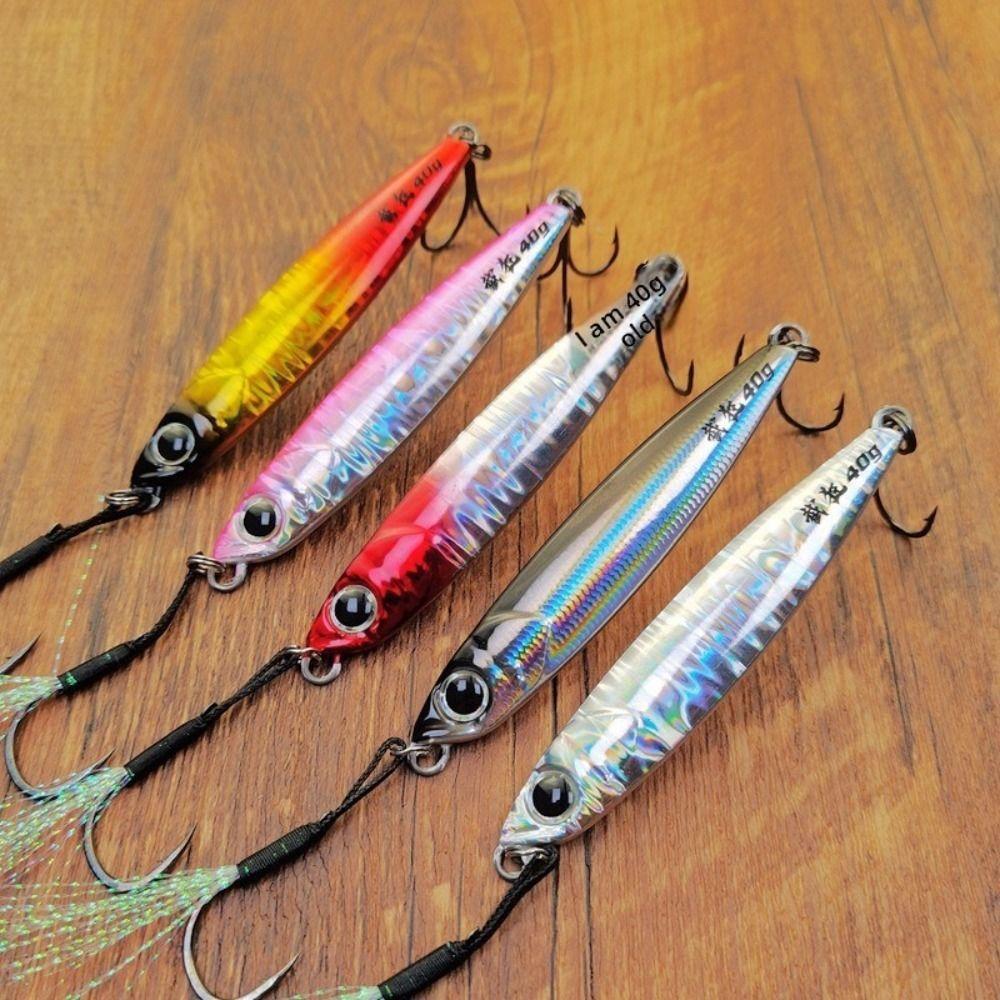 Drag Cast Design Vertical Metal Jig Metal Material Sea Bass Spoon Saltwater Lures Shore Fishing